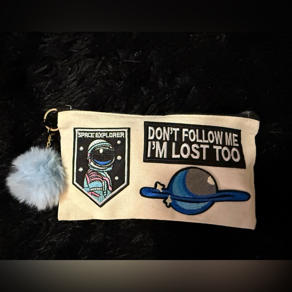 Space‎ themed pencil pouches or coin purse